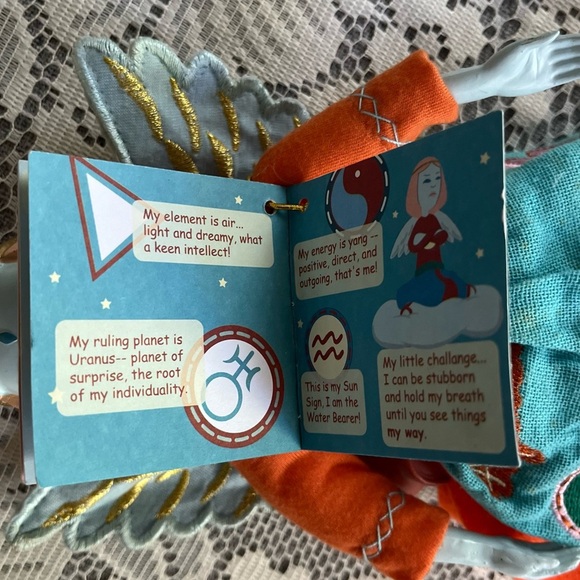 Aquarius Angels of the Zodiac. Posable Doll Figurine January February - Picture 4 of 14